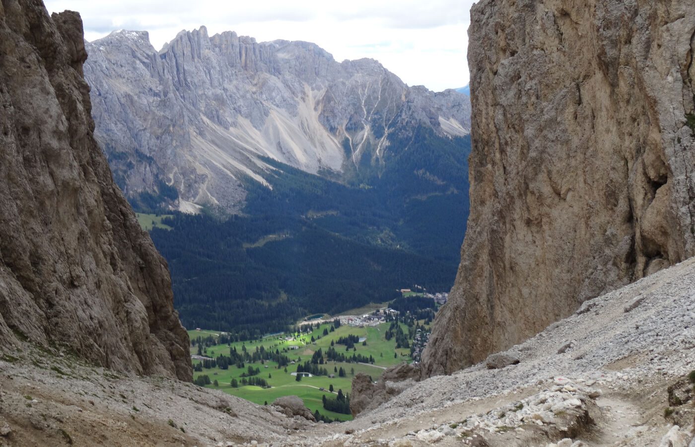 Auf dem Vajolonpass im Rosengarten